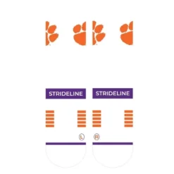 NCAA Clemson Tigers Premium Knit Crew Socks - White