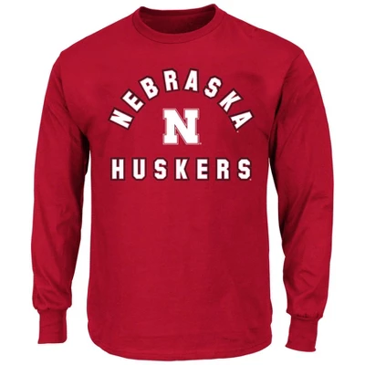 NCAA Nebraska Cornhuskers Men's Big And Tall Long Sleeve T-Shirt 5 NCAA Nebraska Cornhuskers Men's Big And Tall Long Sleeve T-Shirt - Image 3