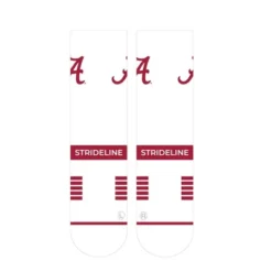 NCAA Alabama Crimson Tide Premium Knit Crew Socks - White