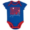 NCAA Kansas Jayhawks Infant Girls' 3pk Bodysuit Set