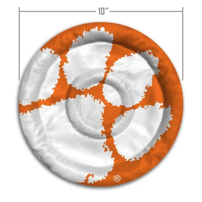 NCAA Clemson Tigers Flimzee Flying Disc: Polyester, 10" Diameter 6 NCAA Clemson Tigers Flimzee Flying Disc: Polyester, 10" Diameter - Image 4