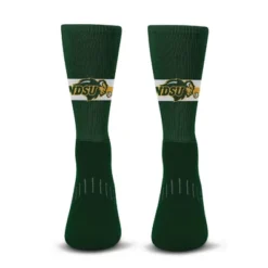 NCAA North Dakota State Bison Streak Team Color Crew Socks - L