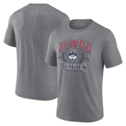 NCAA UConn Huskies Men's Gray Tri-Blend Short Sleeve T-Shirt -Nacc GUEST 23b2c7c3 d93b 49bc 81b4 ae5e6d6cd408