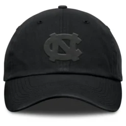 NCAA North Carolina Tar Heels Unstructured Black Tonal Cotton Hat