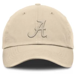 NCAA Alabama Crimson Tide Khaki Tonal Unstructured Cotton Hat