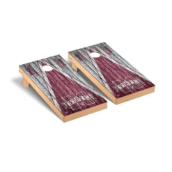 NCAA Mississippi State Bulldogs Premium Cornhole Board Triangle Weathered Version