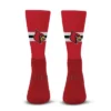 NCAA Louisville Cardinals Streak Team Color Crew Socks - L