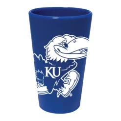 NCAA Kansas Jayhawks Silicone Pint Glass - 16oz: Multicolor Drinkware, 1 Piece -Nacc GUEST 4344d5cc 1441 4f52 806a 0b681243090f