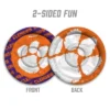 NCAA Clemson Tigers Flimzee Flying Disc: Polyester, 10" Diameter