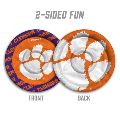 NCAA Clemson Tigers Flimzee Flying Disc: Polyester, 10" Diameter 3 NCAA Clemson Tigers Flimzee Flying Disc: Polyester, 10" Diameter