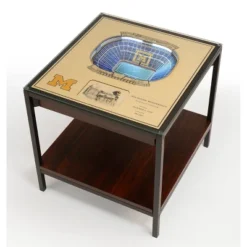 NCAA Michigan Wolverines 25-Layer StadiumViews Lighted End Table -Nacc GUEST 575fea0b 7dc8 40c5 aa17 c068f587400c