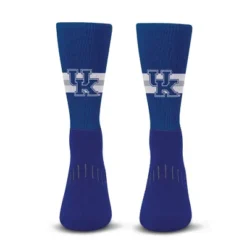 NCAA Kentucky Wildcats Streak Team Color Crew Socks - L