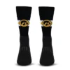 NCAA Iowa Hawkeyes Streak Team Color Crew Socks - L