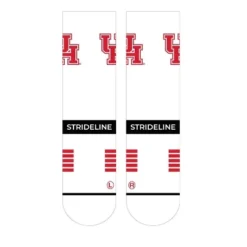 NCAA Houston Cougars Premium Knit Crew Socks - White