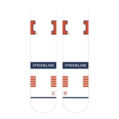 NCAA Illinois Fighting Illini Premium Knit Crew Socks - White