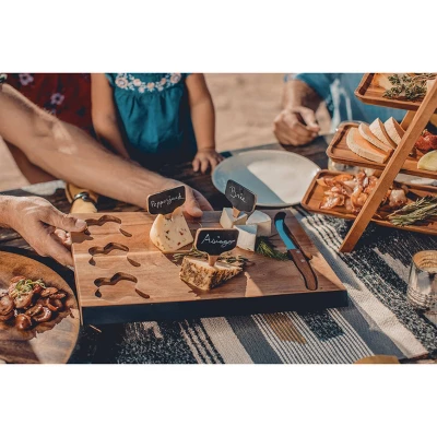 NCAA Iowa State Cyclones Delio Acacia Wood Cheese Cutting Board And Tool Set 6 NCAA Iowa State Cyclones Delio Acacia Wood Cheese Cutting Board And Tool Set - Image 4