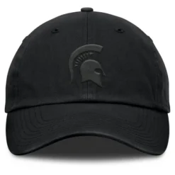 NCAA Michigan State Spartans Unstructured Black Tonal Cotton Hat
