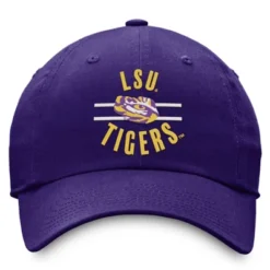 NCAA LSU Tigers Unstructured Captain Kick Cotton Hat: Adjustable Men's Baseball Cap
