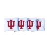 NCAA Indiana Hoosiers Corn-Filled Cornhole Bags White - 4pk