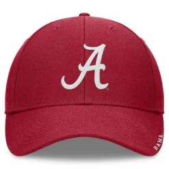 NCAA Alabama Crimson Tide Washed Easy Closure Cotton Hat: Adjustable Solid Baseball Cap