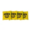NCAA Iowa Hawkeyes Corn-Filled Cornhole Bags Yellow - 4pk