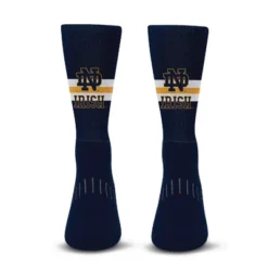 NCAA Notre Dame Fighting Irish Streak Team Color Crew Socks - L