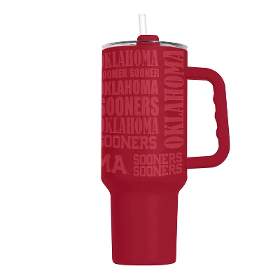 NCAA Oklahoma Sooners 40oz Replay Powder Coat Tumbler 3 NCAA Oklahoma Sooners 40oz Replay Powder Coat Tumbler
