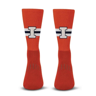 NCAA Illinois Fighting Illini Streak Team Color Crew Socks - L 3 NCAA Illinois Fighting Illini Streak Team Color Crew Socks - L