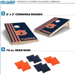NCAA Auburn Tigers 2'x3' Wood Cornhole Set