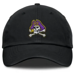 NCAA East Carolina Pirates Unstructured Black Tonal Cotton Hat