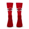 NCAA Wisconsin Badgers Streak Team Color Crew Socks - L -Nacc GUEST ace03f79 fb8d 4dbb 9647 cbc59a04f00d