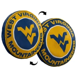 15" NCAA West Virginia Mountaineers Cloud Pillow: Sports Team Logo Plush