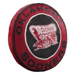 15" NCAA Oklahoma Sooners Cloud Pillow: Sports Team Logo Plush Novelty
