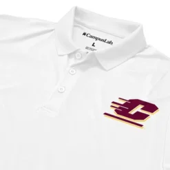Men's Central Michigan University Adult Polo Left Chest Logo -Nacc GUEST b409a95a b696 4894 bf29 49ccbfde6847