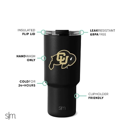 NCAA Colorado Buffaloes Modern Trek Portable Drinkware - 30oz 3 NCAA Colorado Buffaloes Modern Trek Portable Drinkware - 30oz