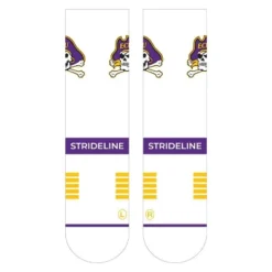NCAA East Carolina Pirates Premium Knit Crew Socks - White