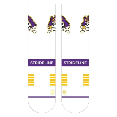 NCAA East Carolina Pirates Premium Knit Crew Socks - White 3 NCAA East Carolina Pirates Premium Knit Crew Socks - White