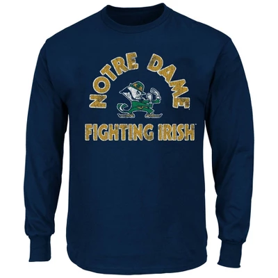 NCAA Notre Dame Fighting Irish Men's Big And Tall Long Sleeve T-Shirt 5 NCAA Notre Dame Fighting Irish Men's Big And Tall Long Sleeve T-Shirt - Image 3