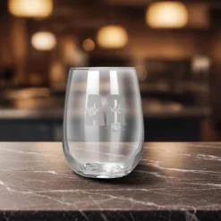 NCAA Arkansas Razorbacks The Vino Stemless 17oz Wine Glass - Clear