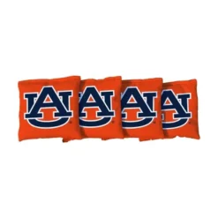 NCAA Auburn Tigers Corn-Filled Cornhole Bags Orange - 4pk