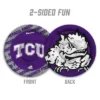 NCAA TCU Horned Frogs Flimzee Flying Disc: Polyester, 10" Diameter 1 NCAA TCU Horned Frogs Flimzee Flying Disc: Polyester, 10" Diameter -Nacc GUEST d48eca35 22d2 4816 bc43 7a144df8a423