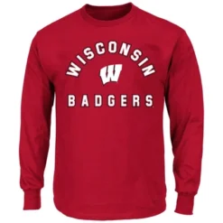 NCAA Wisconsin Badgers Men's Big And Tall Long Sleeve T-Shirt -Nacc GUEST d621f93e 6505 4687 b302 bf142da6b819