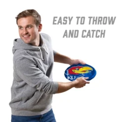 NCAA Kansas Jayhawks Flimzee Flying Disc: Polyester, 10" Diameter, Ages 2+ -Nacc GUEST d9c5f53d 0b55 4144 9da1 b95f906a2eaa