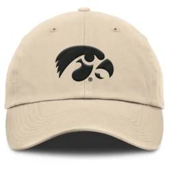 NCAA Iowa Hawkeyes Unstructured Khaki Washed Cotton Hat