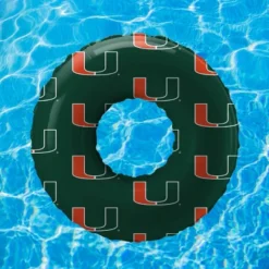 NCAA Miami Hurricanes 48" Inflatable Pool Float: PVC Water Float, 330 Lbs Capacity -Nacc GUEST ded15889 4bb3 4843 9410 656702aa7a78