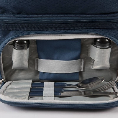 NCAA West Virginia Mountaineers Pranzo Dual Compartment Lunch Bag - Blue 8 NCAA West Virginia Mountaineers Pranzo Dual Compartment Lunch Bag - Blue - Image 6