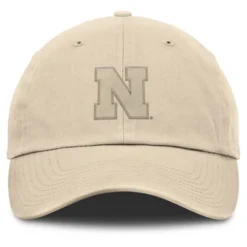 NCAA Nebraska Cornhuskers Unstructured Khaki Tonal Cotton Hat