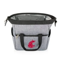 NCAA Washington State Cougars On The Go Lunch Cooler - Gray