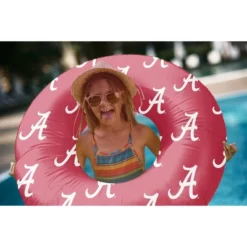 NCAA Alabama Crimson Tide 48" Inflatable Pool Float: PVC Water Float, 330 Lbs Capacity